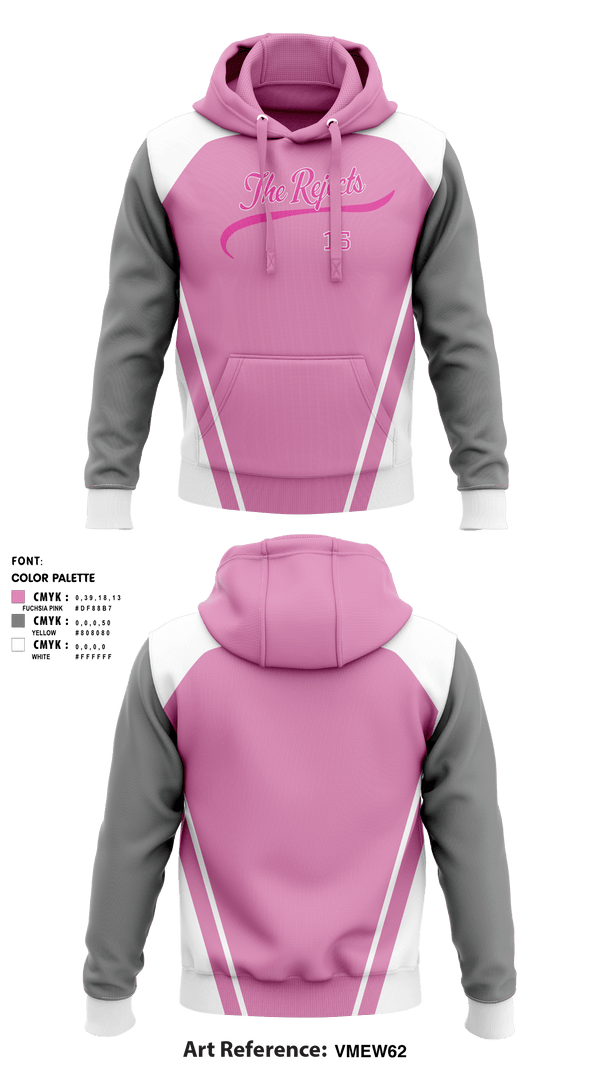 Hoodie, The rejects, Softball, Teamtime, Team time, sublimation, custom sports apparel, team uniforms, spirit wear, spiritwear, sports uniforms, custom shirts, team store, custom team store, fundraiser sports, apparel fundraiser