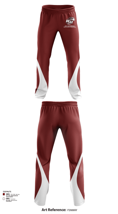 West Mecklenburg High School Volleyball 81317754 Sweatpants - 133