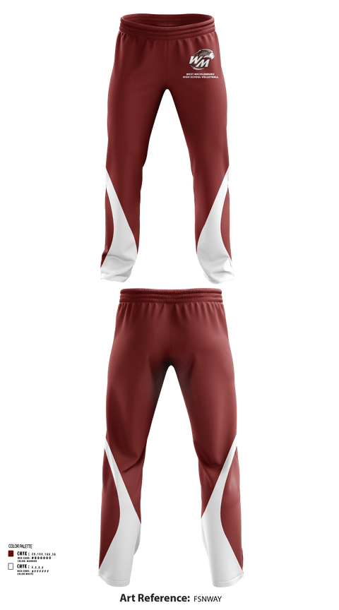 Sweatpants, West Mecklenburg High School Volleyball, Women's Volleyball, Teamtime, Team time, sublimation, custom sports apparel, team uniforms, spirit wear, spiritwear, sports uniforms, custom shirts, team store, custom team store, fundraiser sports, apparel fundraiser