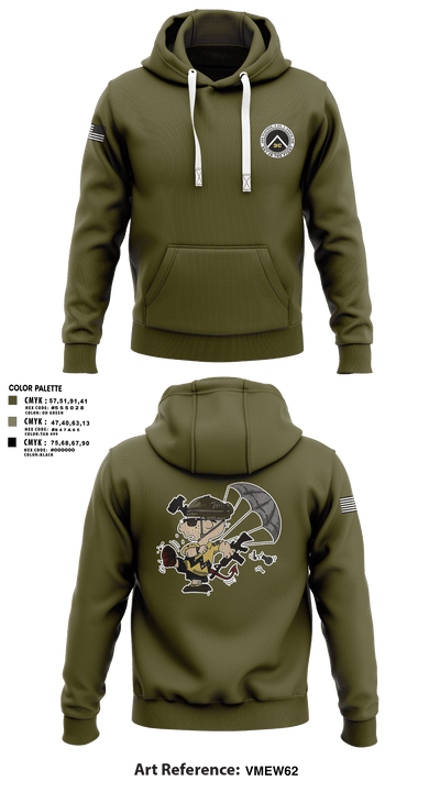 3rd Platoon, CCo, 1-508th PIR 77513198 Hoodie - 8