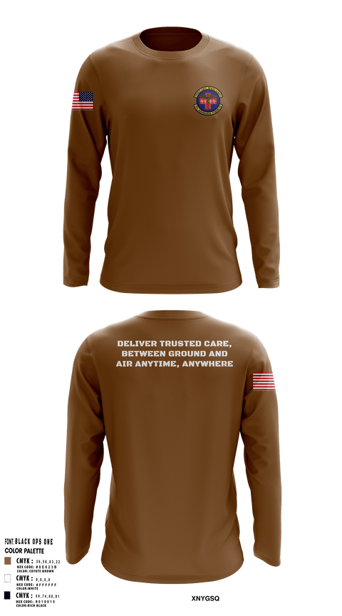 Long Sleeve Performance Shirt, 452d Aeromedical Staging Squadron, Air Force, Teamtime, Team time, sublimation, custom sports apparel, team uniforms, spirit wear, spiritwear, sports uniforms, custom shirts, team store, custom team store, fundraiser sports, apparel fundraiser