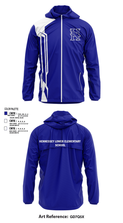 Hennessey Lower Elementary School 92108904 Windbreaker - 1