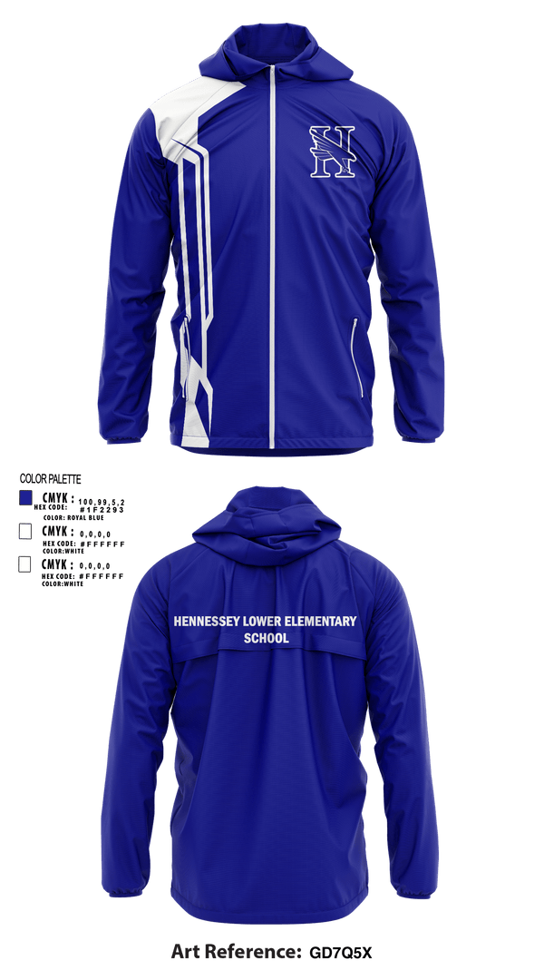 Windbreaker, Hennessey Lower Elementary School, Spirit Store, Teamtime, Team time, sublimation, custom sports apparel, team uniforms, spirit wear, spiritwear, sports uniforms, custom shirts, team store, custom team store, fundraiser sports, apparel fundraiser