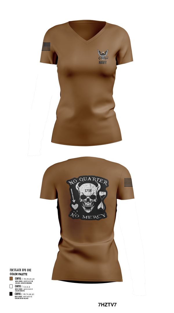 Women's Short Sleeve Vneck Shirt, USS Midway, Navy, Teamtime, Team time, sublimation, custom sports apparel, team uniforms, spirit wear, spiritwear, sports uniforms, custom shirts, team store, custom team store, fundraiser sports, apparel fundraiser