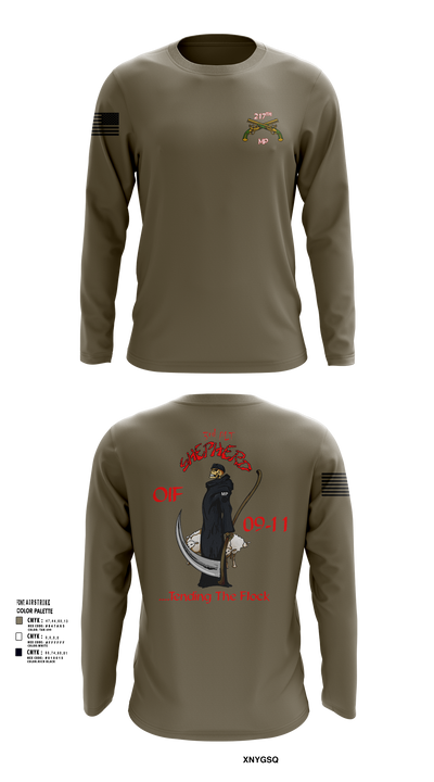 217th MP CO 3rd platoon Iraq 09-10 88609784 Long Sleeve Performance Shirt 102