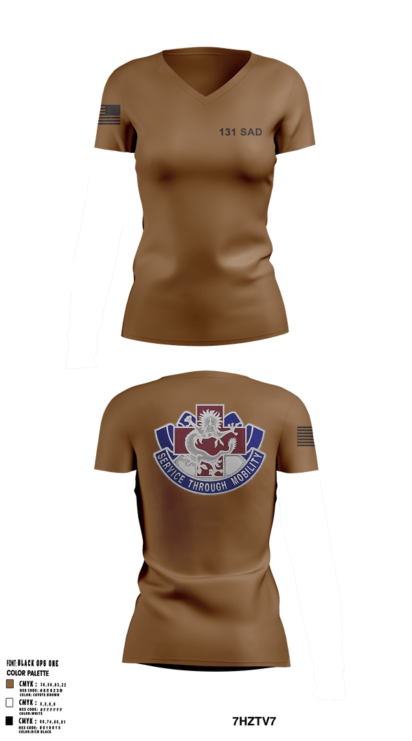 Women's Short Sleeve Vneck Shirt, 131 SAD, Army, Teamtime, Team time, sublimation, custom sports apparel, team uniforms, spirit wear, spiritwear, sports uniforms, custom shirts, team store, custom team store, fundraiser sports, apparel fundraiser