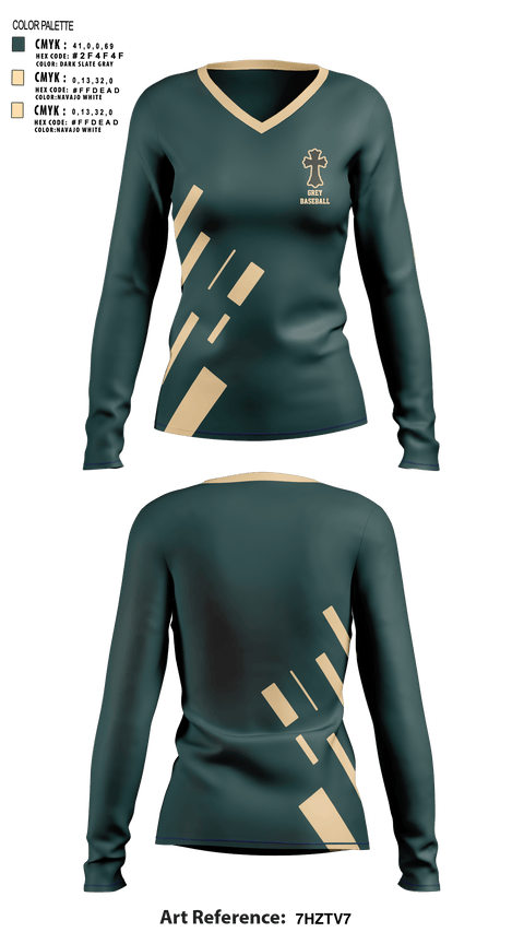 Women's Long Sleeve Vneck Shirt, grey, Baseball, Teamtime, Team time, sublimation, custom sports apparel, team uniforms, spirit wear, spiritwear, sports uniforms, custom shirts, team store, custom team store, fundraiser sports, apparel fundraiser