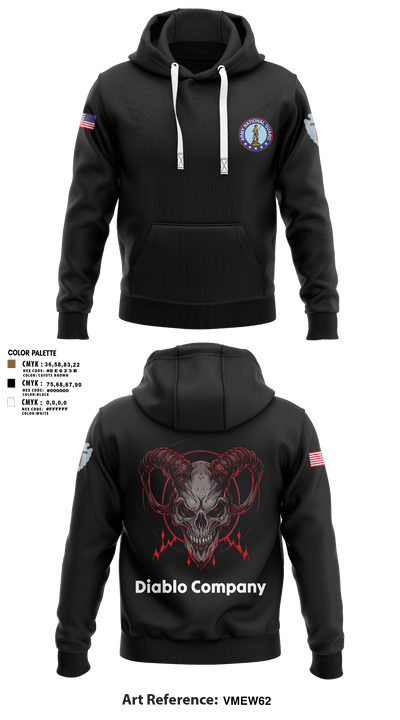 Delta Company 3-144th Infantry 77323460 Hoodie - 6