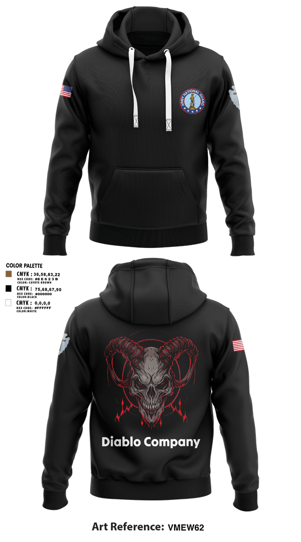 Hoodie, Delta Company 3-144th Infantry, National Guard, Teamtime, Team time, sublimation, custom sports apparel, team uniforms, spirit wear, spiritwear, sports uniforms, custom shirts, team store, custom team store, fundraiser sports, apparel fundraiser