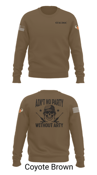Crew Neck Sweatshirt, 1-320th FA, Fox Battery, , Teamtime, Team time, sublimation, custom sports apparel, team uniforms, spirit wear, spiritwear, sports uniforms, custom shirts, team store, custom team store, fundraiser sports, apparel fundraiser