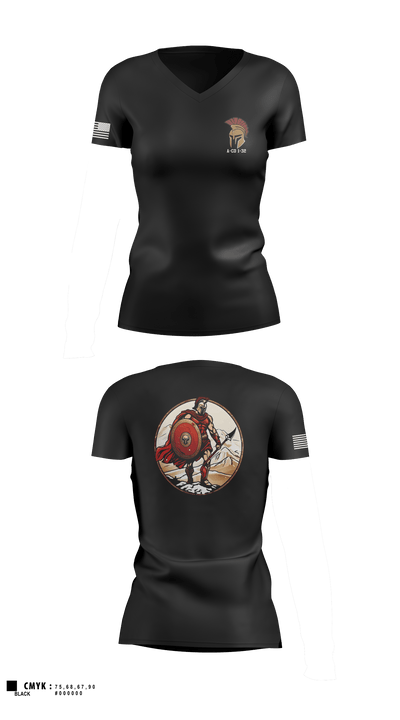 A-CO 1-32 78353702 Women's Short Sleeve V-neck Shirt - 1