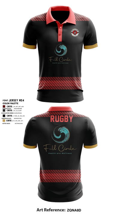Rattlers rugby 88318311 Short Sleeve Performance Polo - 8