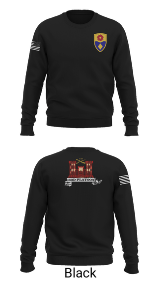 Crew Neck Sweatshirt, 649 ENG CO, Army, Teamtime, Team time, sublimation, custom sports apparel, team uniforms, spirit wear, spiritwear, sports uniforms, custom shirts, team store, custom team store, fundraiser sports, apparel fundraiser