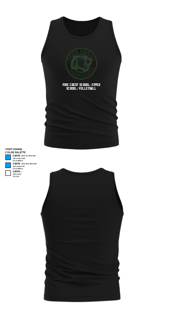 Tank Top, Pine Crest School (Upper School) Volleyball, Women's Volleyball, Teamtime, Team time, sublimation, custom sports apparel, team uniforms, spirit wear, spiritwear, sports uniforms, custom shirts, team store, custom team store, fundraiser sports, apparel fundraiser