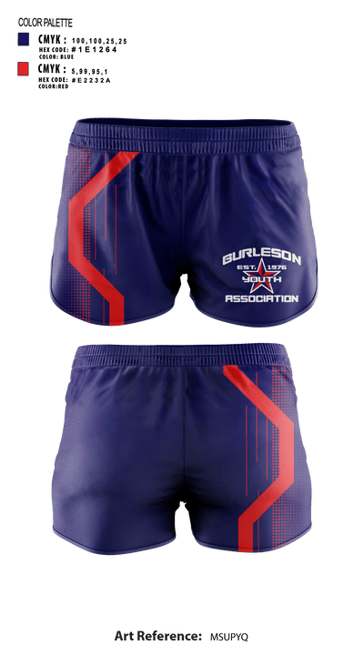 Burleson Youth Association, Inc. 53161479 Women's Shorts - 1