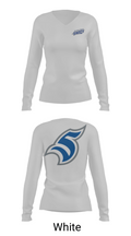 Thomas More University Volleyball 52444682 Women's Long Sleeve V-neck Shirt - 16