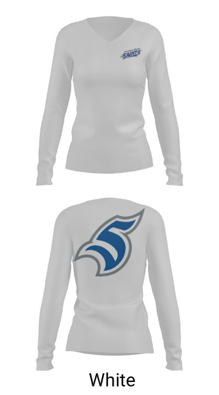Women's Long Sleeve Vneck Shirt, Thomas More University Volleyball, Men's Volleyball, Teamtime, Team time, sublimation, custom sports apparel, team uniforms, spirit wear, spiritwear, sports uniforms, custom shirts, team store, custom team store, fundraiser sports, apparel fundraiser
