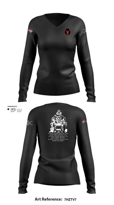 Chosen 93553712 Women's Long Sleeve V-neck Shirt - 103