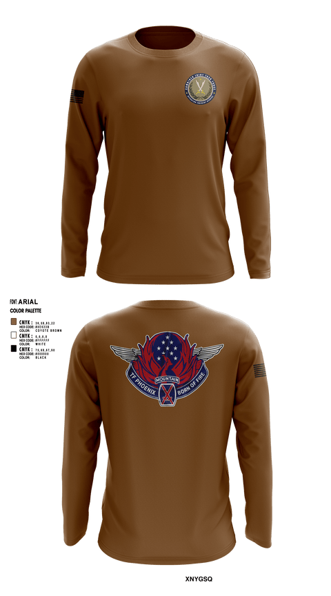 Long Sleeve Performance Shirt, HHC 3-10 GSAB, Army, Teamtime, Team time, sublimation, custom sports apparel, team uniforms, spirit wear, spiritwear, sports uniforms, custom shirts, team store, custom team store, fundraiser sports, apparel fundraiser