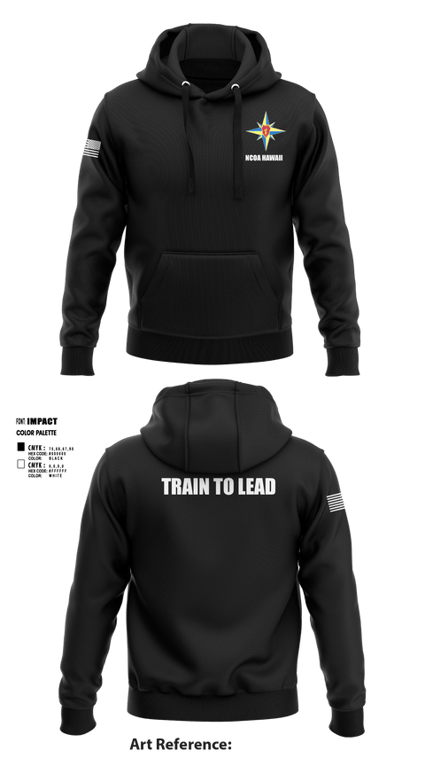 Hoodie, NCOA Hawaii, Army, Teamtime, Team time, sublimation, custom sports apparel, team uniforms, spirit wear, spiritwear, sports uniforms, custom shirts, team store, custom team store, fundraiser sports, apparel fundraiser