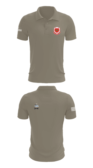 Short Sleeve Performance Polo, 185th Engineer Support Company, , Teamtime, Team time, sublimation, custom sports apparel, team uniforms, spirit wear, spiritwear, sports uniforms, custom shirts, team store, custom team store, fundraiser sports, apparel fundraiser