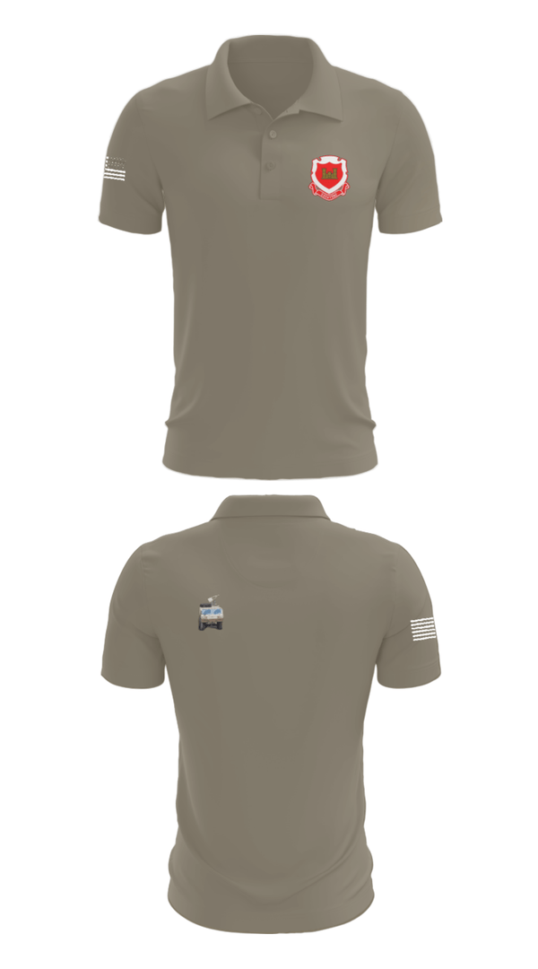 Short Sleeve Performance Polo, 185th Engineer Support Company, , Teamtime, Team time, sublimation, custom sports apparel, team uniforms, spirit wear, spiritwear, sports uniforms, custom shirts, team store, custom team store, fundraiser sports, apparel fundraiser