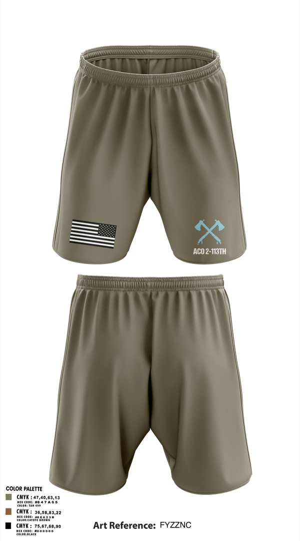 Athletic Shorts With Pockets, A-CO 2-113th Infantry, Army, Teamtime, Team time, sublimation, custom sports apparel, team uniforms, spirit wear, spiritwear, sports uniforms, custom shirts, team store, custom team store, fundraiser sports, apparel fundraiser