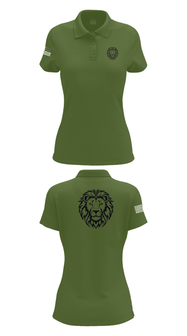 Women's Short Sleeve Performance Polo, 382 SRT, Army, Teamtime, Team time, sublimation, custom sports apparel, team uniforms, spirit wear, spiritwear, sports uniforms, custom shirts, team store, custom team store, fundraiser sports, apparel fundraiser