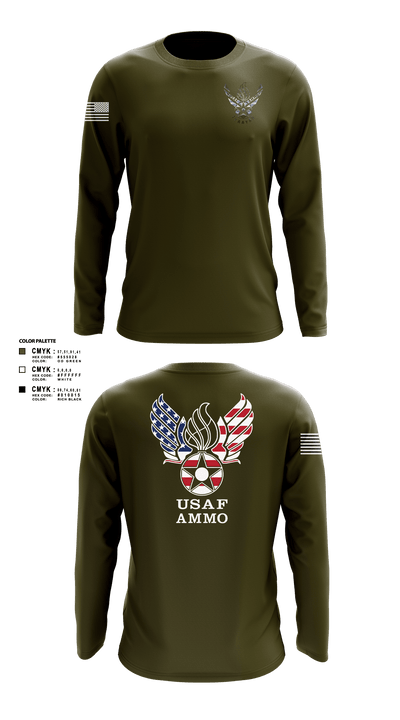 7th Munitions Sq 29669967 Long Sleeve Performance Shirt - 101
