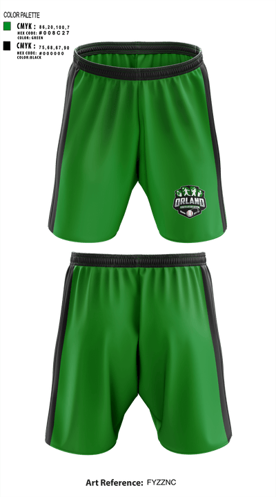 Orland Youth Association - OYA Baseball 38787499 Athletic Shorts With Pockets - 1