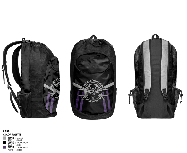 Gear Bag, Delta Wrestling Club, Wrestling, Teamtime, Team time, sublimation, custom sports apparel, team uniforms, spirit wear, spiritwear, sports uniforms, custom shirts, team store, custom team store, fundraiser sports, apparel fundraiser