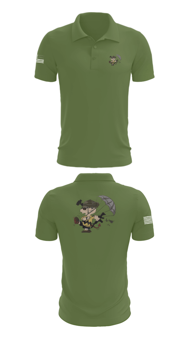 Short Sleeve Performance Polo, 1-508th PIR, Army, Teamtime, Team time, sublimation, custom sports apparel, team uniforms, spirit wear, spiritwear, sports uniforms, custom shirts, team store, custom team store, fundraiser sports, apparel fundraiser
