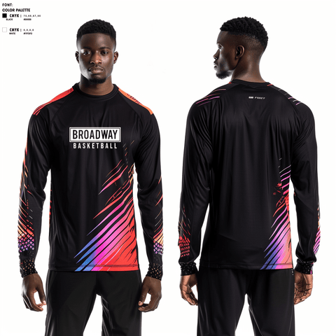 Long Sleeve Performance Shirt, BROADWAY, Men's Volleyball, Teamtime, Team time, sublimation, custom sports apparel, team uniforms, spirit wear, spiritwear, sports uniforms, custom shirts, team store, custom team store, fundraiser sports, apparel fundraiser