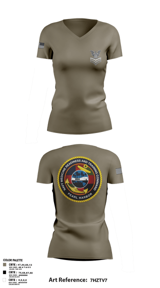 Women's Short Sleeve Vneck Shirt, NMRTC-PH FCPOA, Navy, Teamtime, Team time, sublimation, custom sports apparel, team uniforms, spirit wear, spiritwear, sports uniforms, custom shirts, team store, custom team store, fundraiser sports, apparel fundraiser
