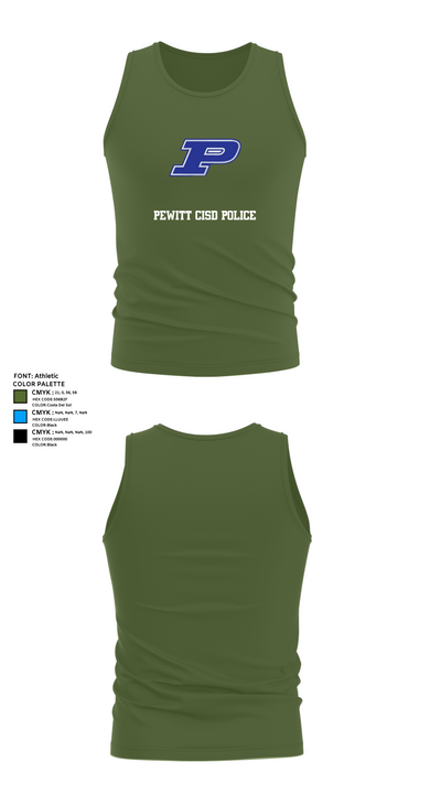 Pewitt CISD Police 8809004 Tank Top - 56