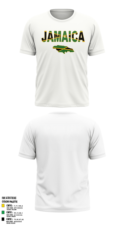 JAMAICAN OLYMPIC ICE HOCKEY FEDERATION 18663712 Short Sleeve Performance Shirt - 3