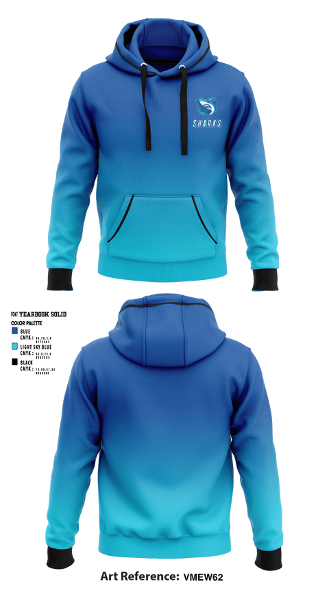 Hoodie, Sharks, Men's Basketball, Teamtime, Team time, sublimation, custom sports apparel, team uniforms, spirit wear, spiritwear, sports uniforms, custom shirts, team store, custom team store, fundraiser sports, apparel fundraiser