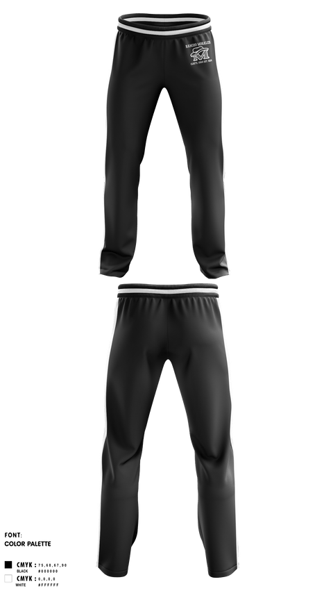 Sweatpants, Rancho Morales, , Teamtime, Team time, sublimation, custom sports apparel, team uniforms, spirit wear, spiritwear, sports uniforms, custom shirts, team store, custom team store, fundraiser sports, apparel fundraiser