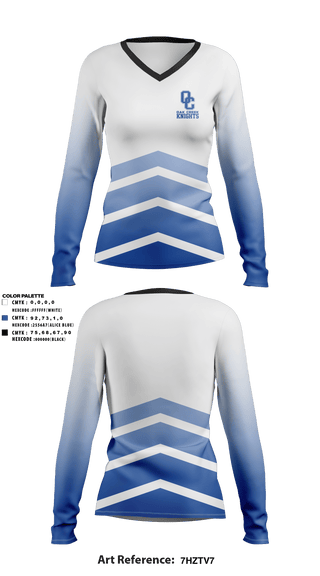 Long Sleeve Performance Shirt, Oak Creek Knights, Men's Volleyball, Teamtime, Team time, sublimation, custom sports apparel, team uniforms, spirit wear, spiritwear, sports uniforms, custom shirts, team store, custom team store, fundraiser sports, apparel fundraiser