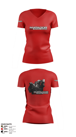 Women's Short Sleeve Vneck Shirt, Matador Tactical, , Teamtime, Team time, sublimation, custom sports apparel, team uniforms, spirit wear, spiritwear, sports uniforms, custom shirts, team store, custom team store, fundraiser sports, apparel fundraiser