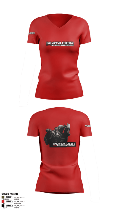 undefined Women's Short Sleeve V-neck Shirt - 4