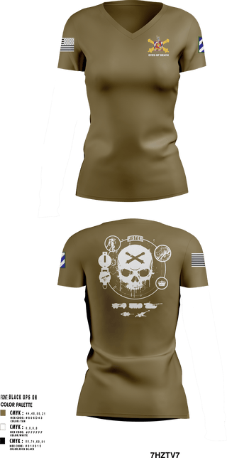 Women's Short Sleeve Vneck Shirt, 1-41 FA, Army, Teamtime, Team time, sublimation, custom sports apparel, team uniforms, spirit wear, spiritwear, sports uniforms, custom shirts, team store, custom team store, fundraiser sports, apparel fundraiser