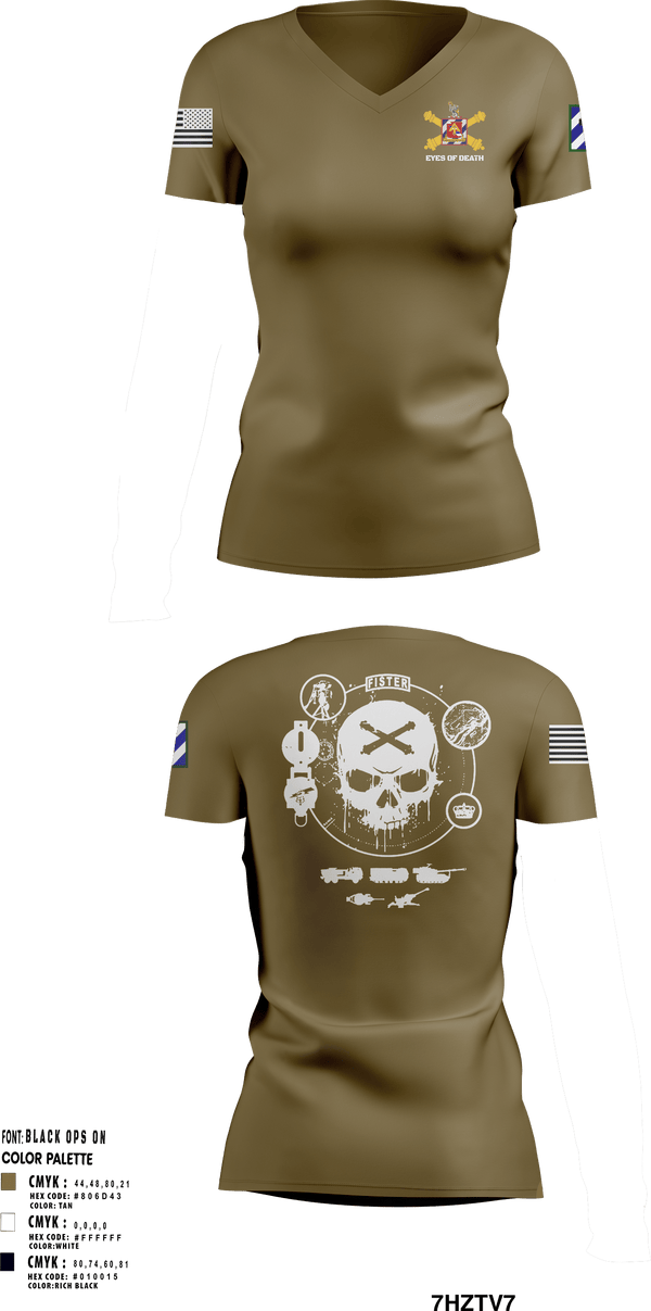 Women's Short Sleeve Vneck Shirt, 1-41 FA, Army, Teamtime, Team time, sublimation, custom sports apparel, team uniforms, spirit wear, spiritwear, sports uniforms, custom shirts, team store, custom team store, fundraiser sports, apparel fundraiser