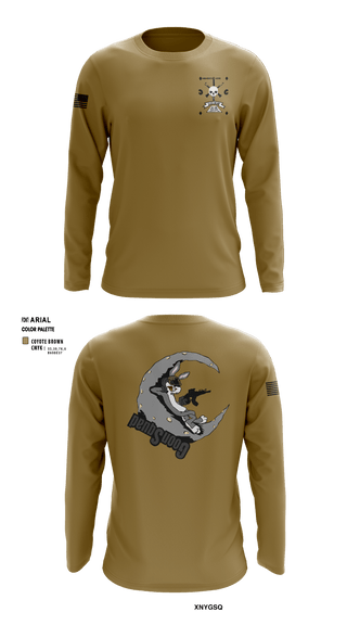 Long Sleeve Performance Shirt, 1-181 INF Goon Squad, , Teamtime, Team time, sublimation, custom sports apparel, team uniforms, spirit wear, spiritwear, sports uniforms, custom shirts, team store, custom team store, fundraiser sports, apparel fundraiser