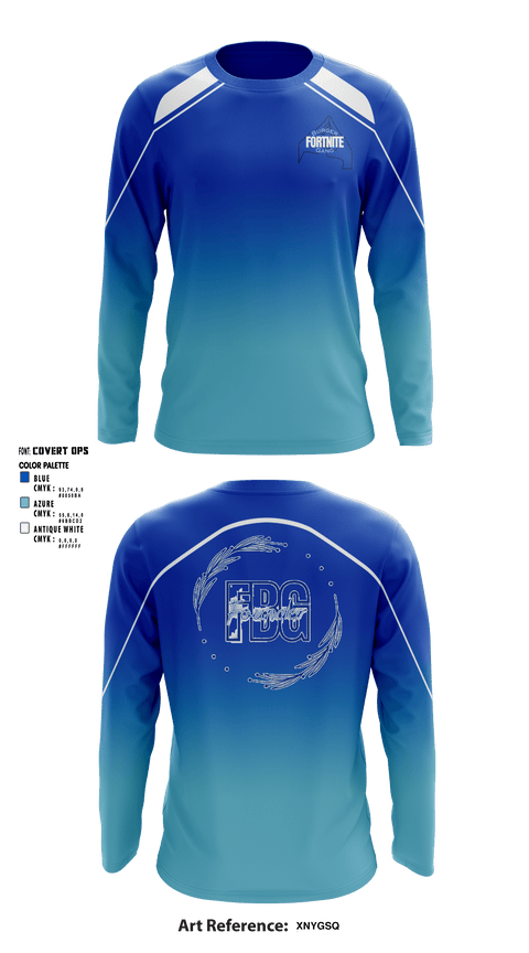 Long Sleeve Performance Shirt, Fortnite Burger Gang, E-Sports, Teamtime, Team time, sublimation, custom sports apparel, team uniforms, spirit wear, spiritwear, sports uniforms, custom shirts, team store, custom team store, fundraiser sports, apparel fundraiser