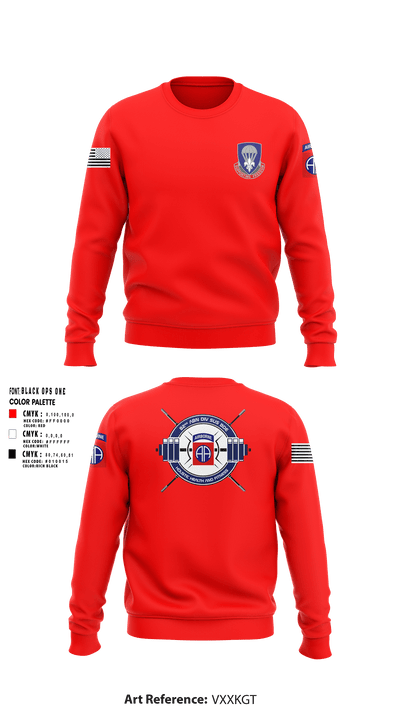 82nd ADSB H2F 64570500 Crew Neck Sweatshirt - 4