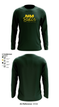 New Milford Bulls Football And Cheerleading 19489077 Long Sleeve Performance Shirt - 15