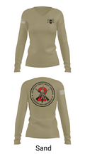 1223 57036873 Women's Long Sleeve V-neck Shirt - 97