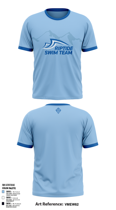 Riptide Swim Team 57097736 Short Sleeve Performance Shirt - 1
