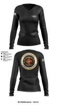 2D MED BN, 2FSSG, 2MARFORLANT 58194210 Women's Long Sleeve V-neck Shirt - 3